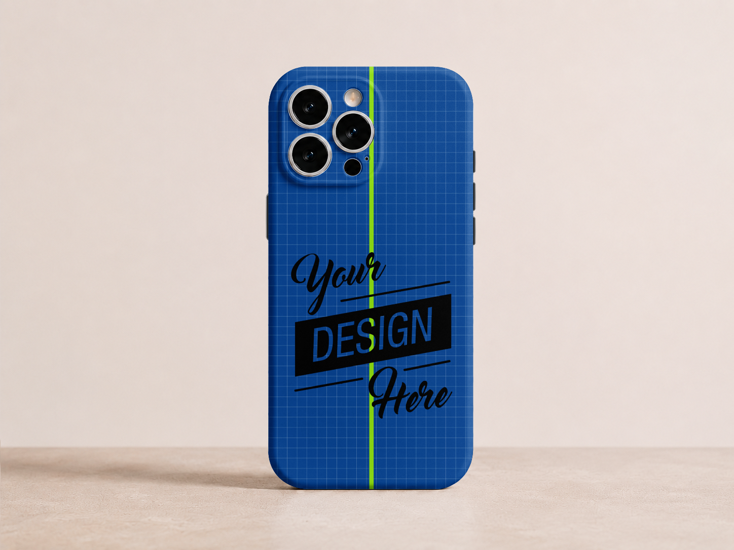 Custom hard PC iPhone case mockup preview